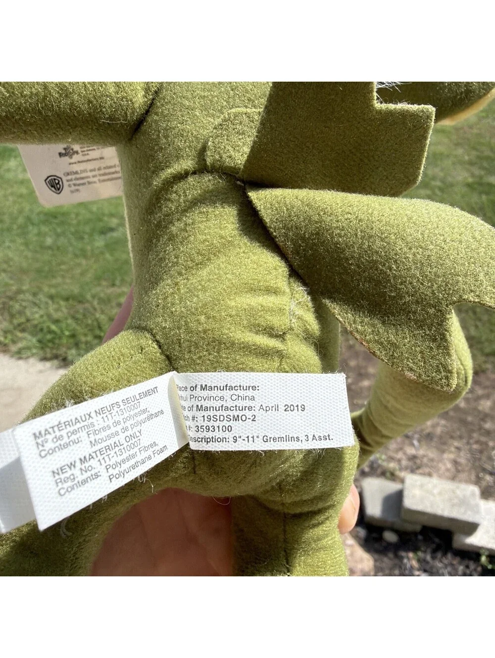 Toy Factory Gremlins 2022 Warner Brothers Bros Green EUC Spike 13
